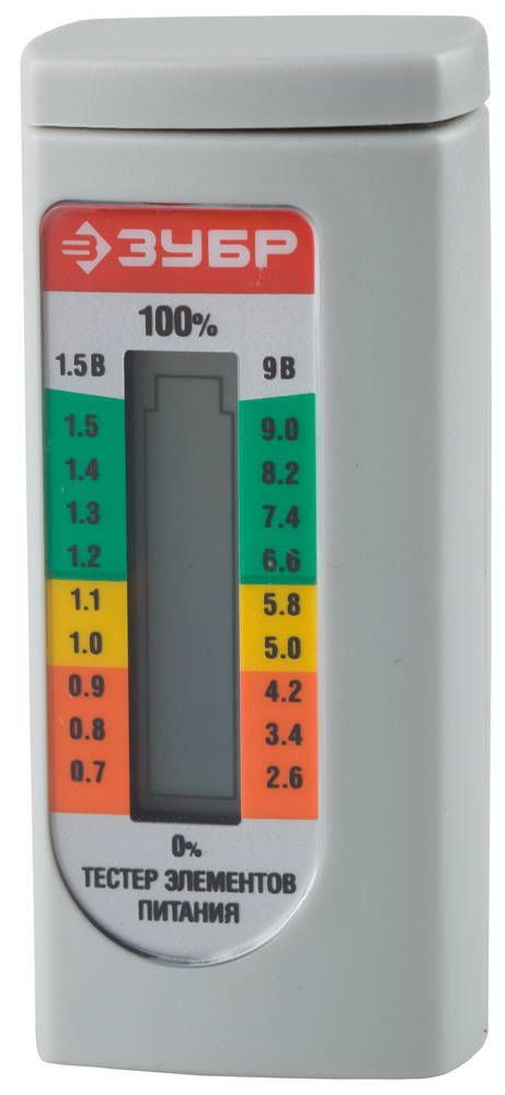 ЗУБР тестер уровня заряда батареек (59260)