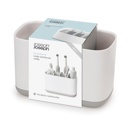 Органайзер для зубных щеток EasyStore большой белый-серый Joseph Joseph