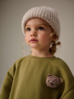 Толстовка и брюки в комплекте для девочки Next B97-372, Коричневый, Хаки