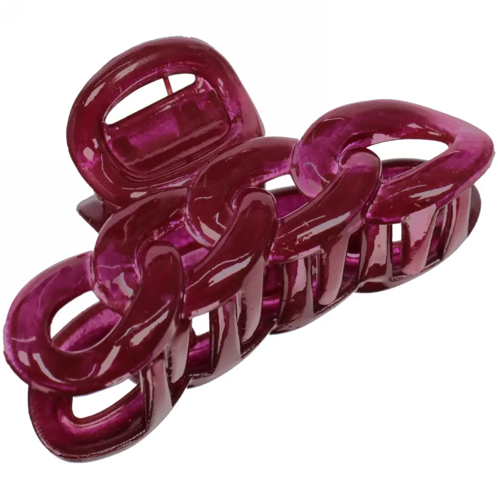 Заколка-краб для волос на блистере «Magic Gloss», кольца, микс 6 цветов, 6,5см