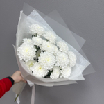 Букет из 3 белых хризантем