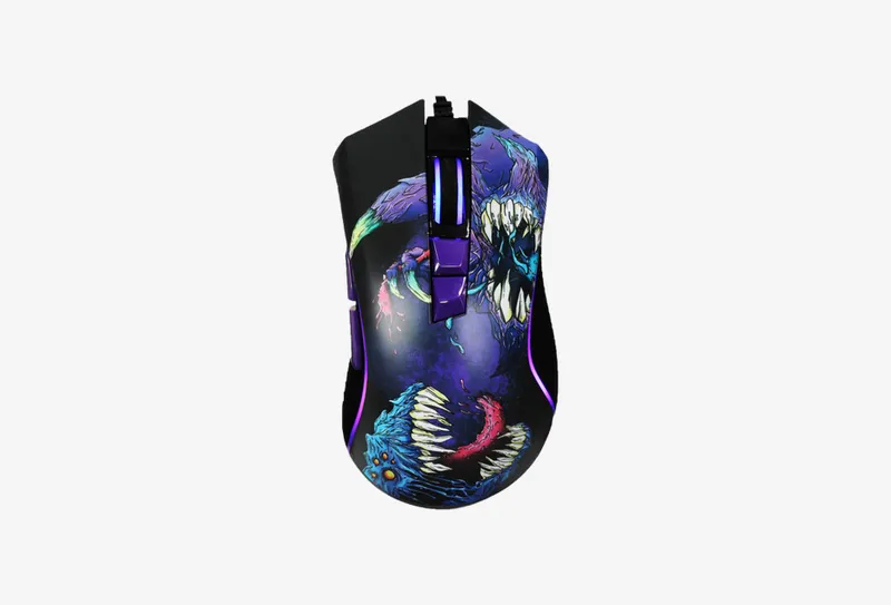 Мышь проводная ARDOR GAMING Fury Beast [ARD-FURY3327-BEAST-PU] фиолетовый