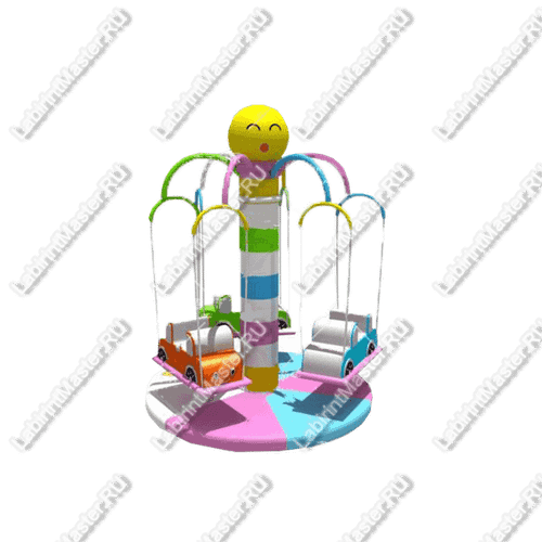 Электрическая карусель детская 4KIDS "Гонка"