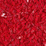 Miyuki Quarter Tila Beads Opaque Dark Red QTL0408