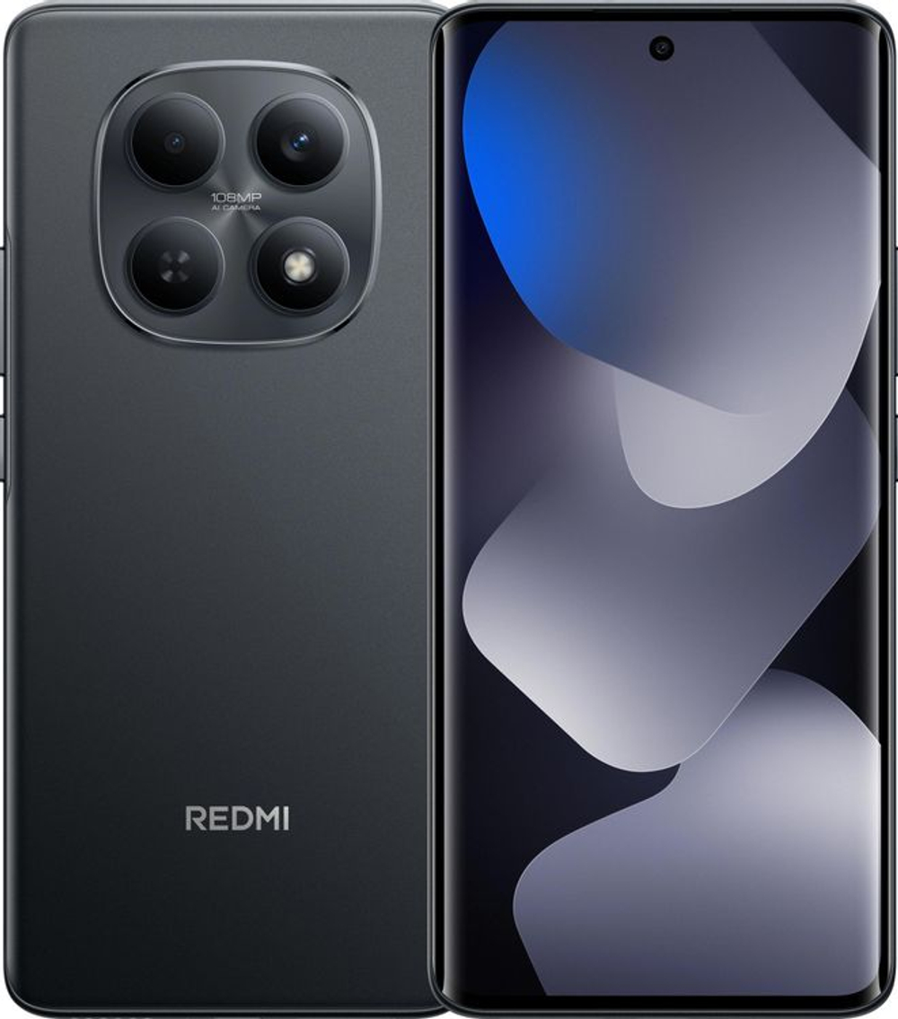 6.77" Смартфон Xiaomi Redmi Note 15 6/128Gb,  NFC,  AMOLED,  120Гц,  6000мAч,  черный