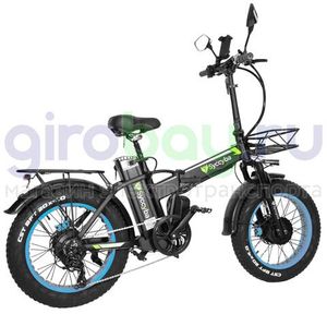 Электровелосипед Syccyba F10 Pro Dual 48V/23Ah (полный привод) - Синий обод фото №6