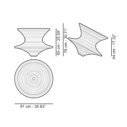 Кресло Magis Spun фиолетовое
