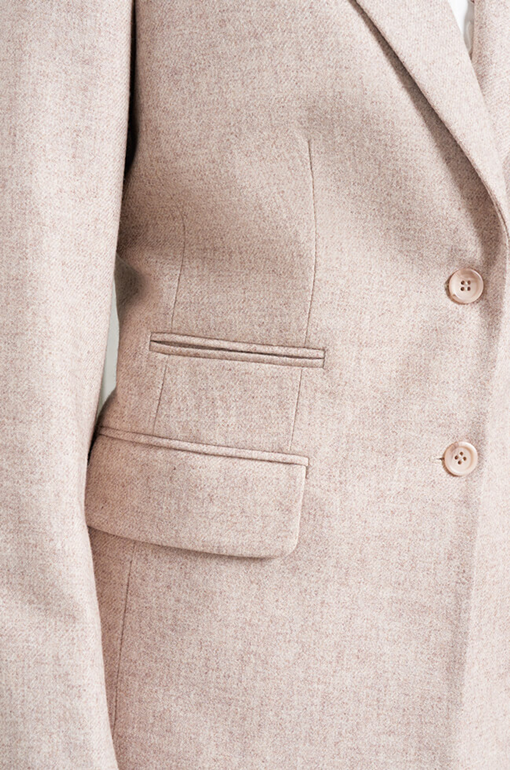 1851 Жакет женский (бежевый меланж)