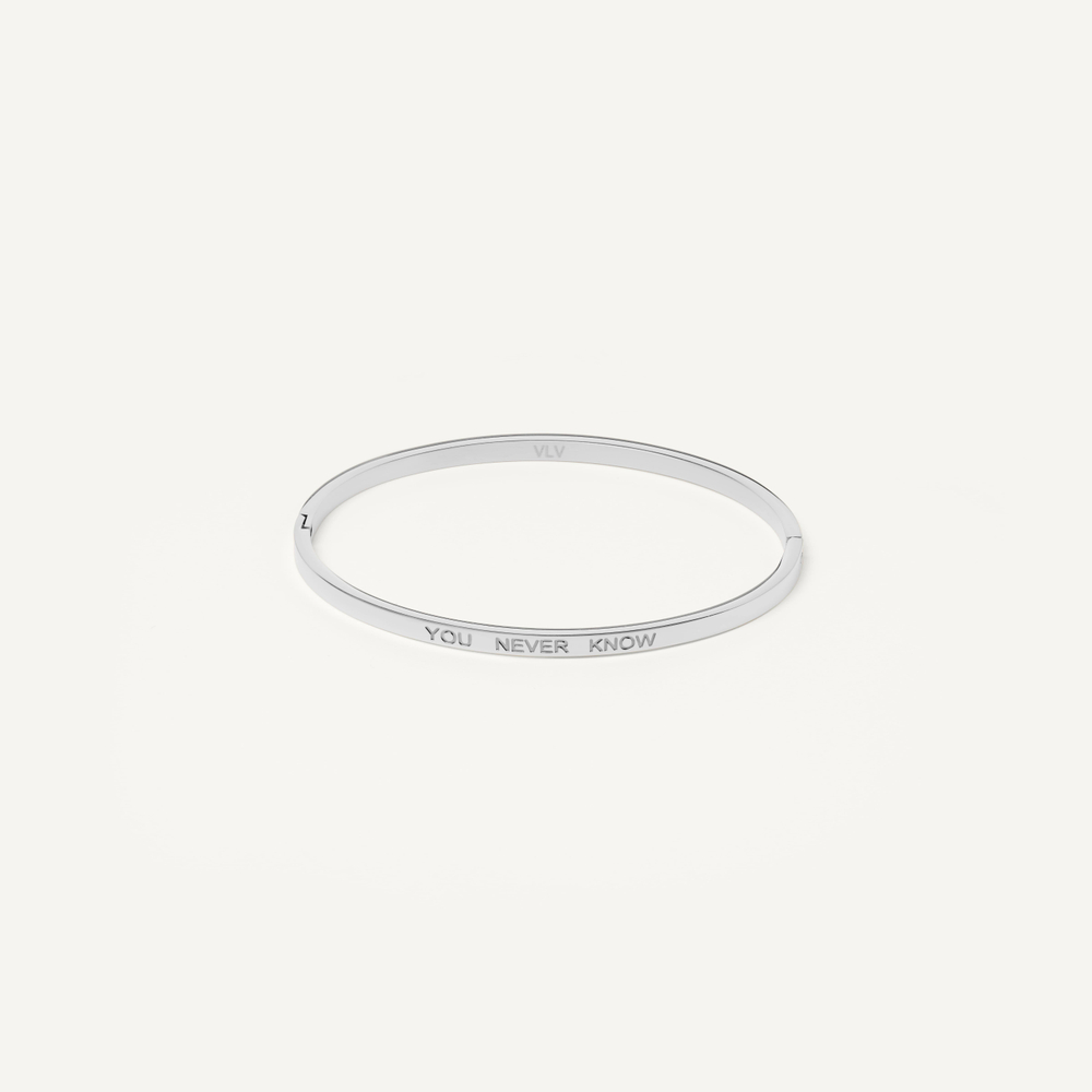 Тонкий Браслет You Never Know – If You Never Try (Ты никогда не узнаешь – Если не попробуешь)