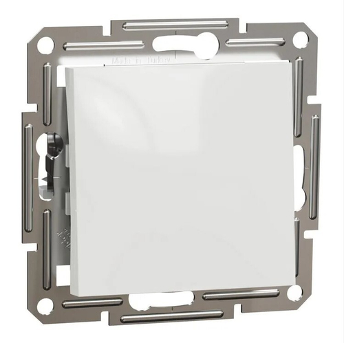 ВЫКЛЮЧАТЕЛЬ ПЕРЕКРЕСТНЫЙ С/У 1-КЛАВИША МЕХ БЕЛЫЙ ASFORA /SCHNEIDER/