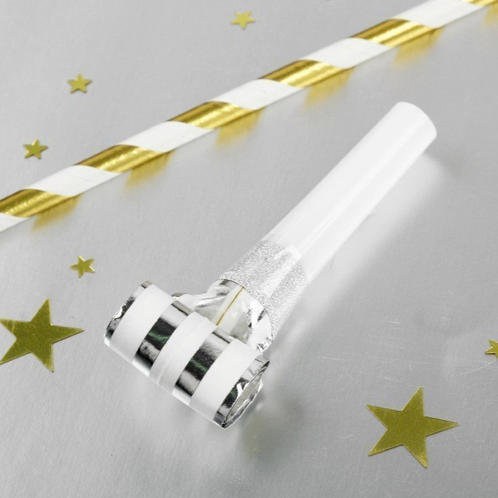 Язычки-гудки Серебряные 6 шт