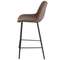 Полубарный стул Narro 66 см, коричневый на черных металлических ножках | Купить в Hallberg.ru