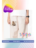 Термонаклейка на одежду, термопринт "Мопс"