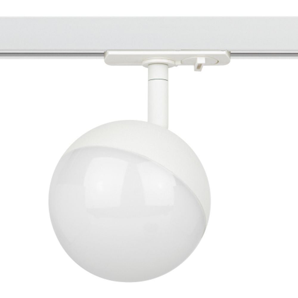 Трековый светильник однофазный ЭРА Round TR42-GX53 WH под лампу GX53 белый | Однофазные светильники под лампу