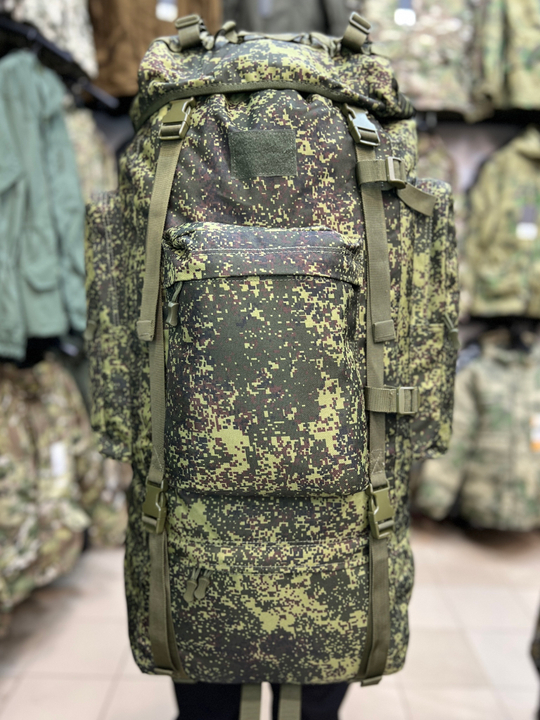 Рюкзак Tiger 100 л Cordura 1000D Пиксель (Зелёная цифра)