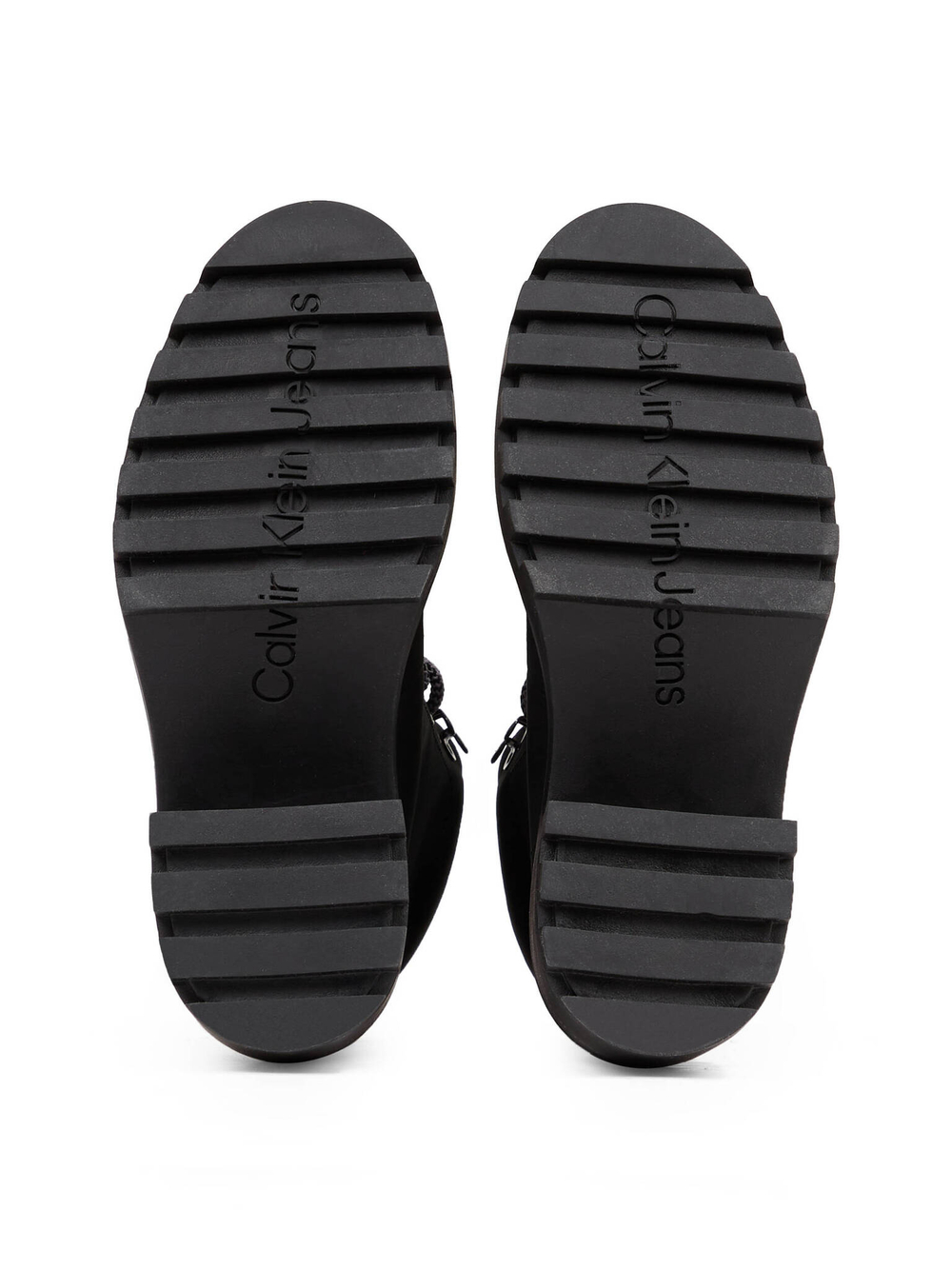 Кожаные ботильоны на каблуке CALVIN KLEIN JEANS - черный(YW0YW01548)