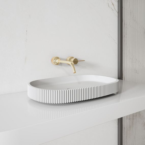 Раковина накладная ABBER Stein AS2601 белая матовая