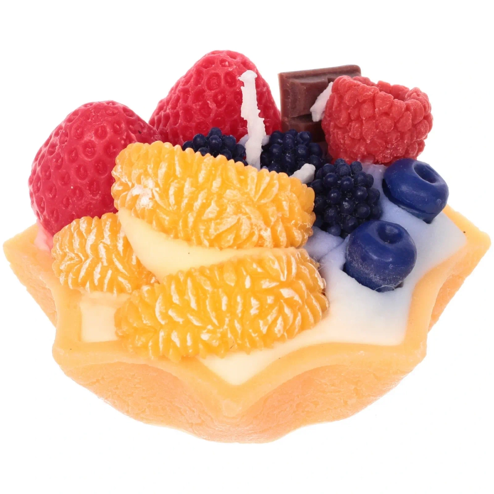 Свеча «Фруктовый десерт» 5,5*8,5 см (119 гр), (упаковка 10*10*6 см)
