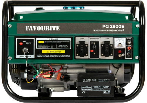 Генератор бензиновый FAVOURITE PG 2800E 2,8 кВт, 7 л.с. электростарт (PG 2800E)