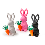 Ножницы+магнит со скрепками bunny, розовый