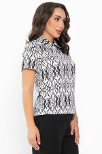 Поло Тренди (белое/узор) Б14094-10М LT Collection