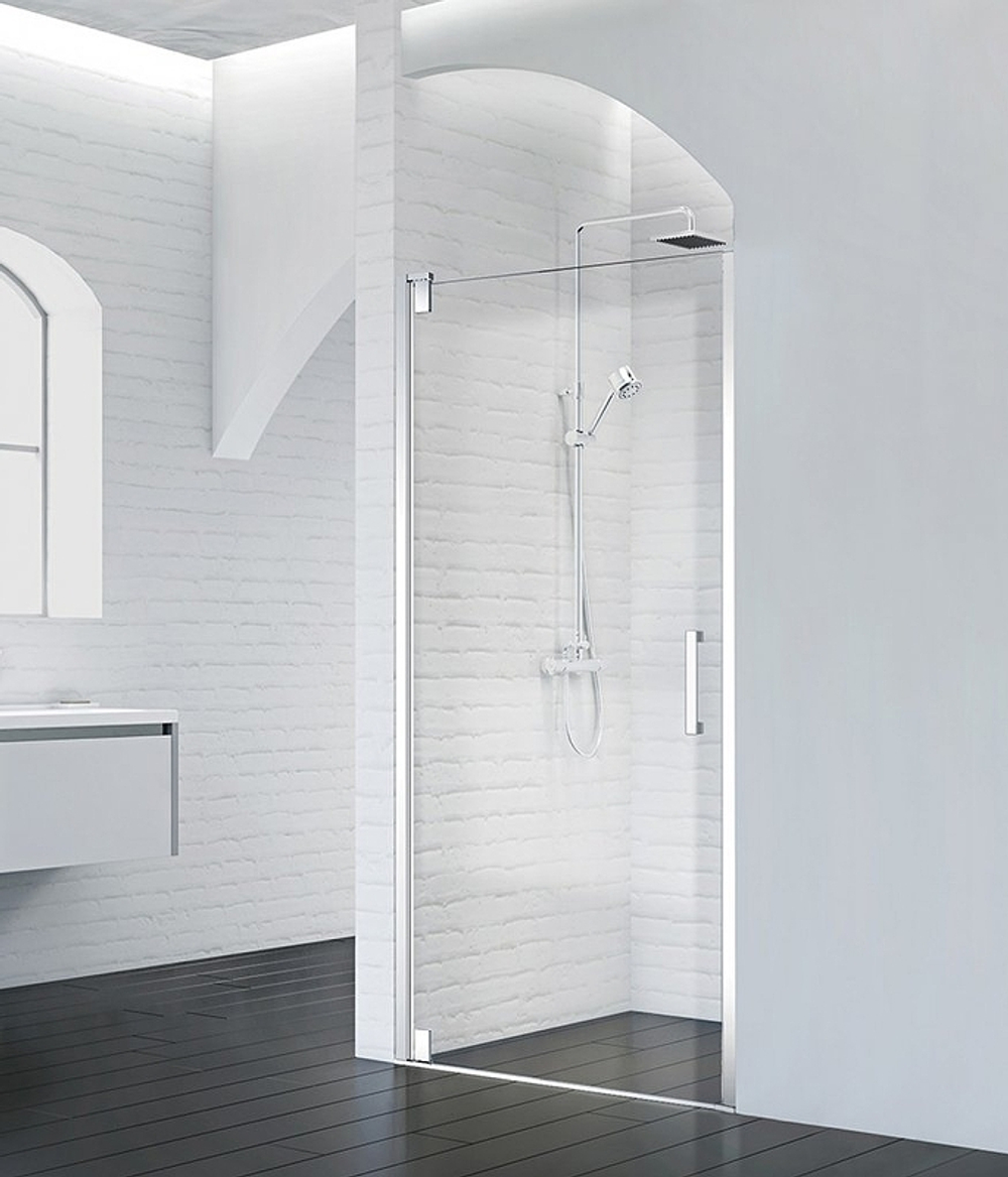 Душевая дверь BelBagno Marmi 100 MARMI-B-1-100-C-Cr профиль Хром стекло прозрачное