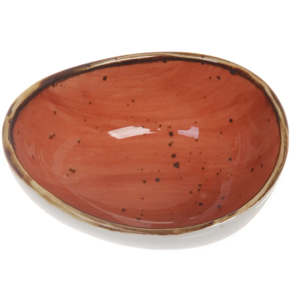 Салатник керамический «Corsica orange» 10*7,5*4см