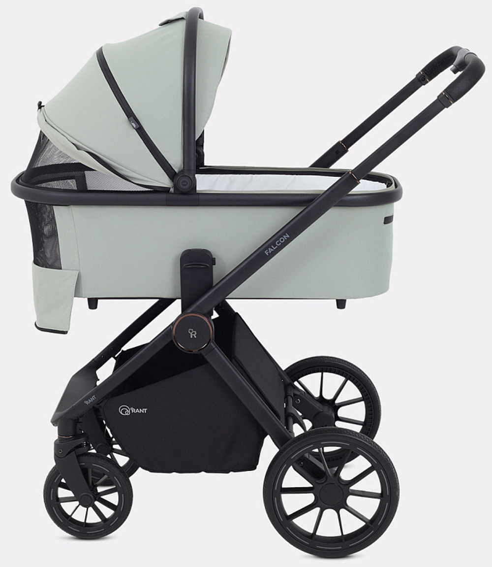 Детская коляска Rant Falcon Neo 3 в 1 с автокреслом Cruise Black Sage