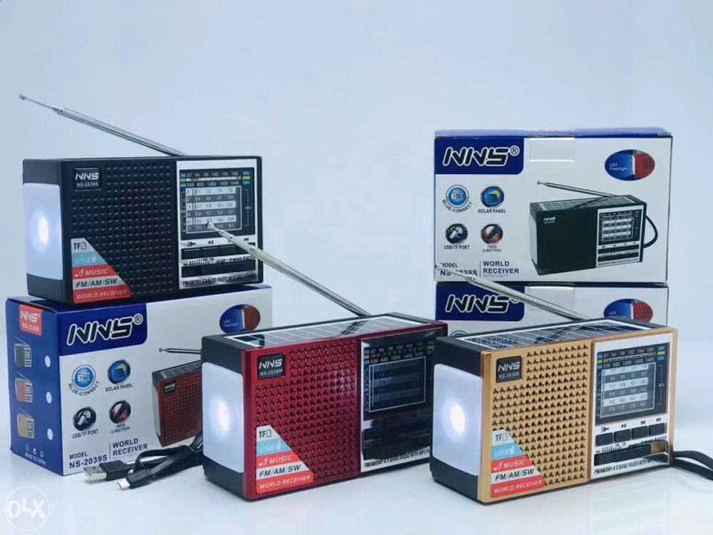 Радиоприемник NNS NS-2039S +MP3 USB/TF Solar панель