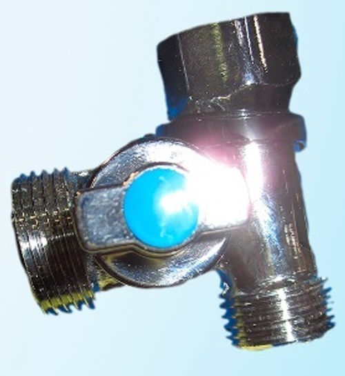 Кран Шаровой трёхпроходной 1/2" х 1/2" х 3/4"