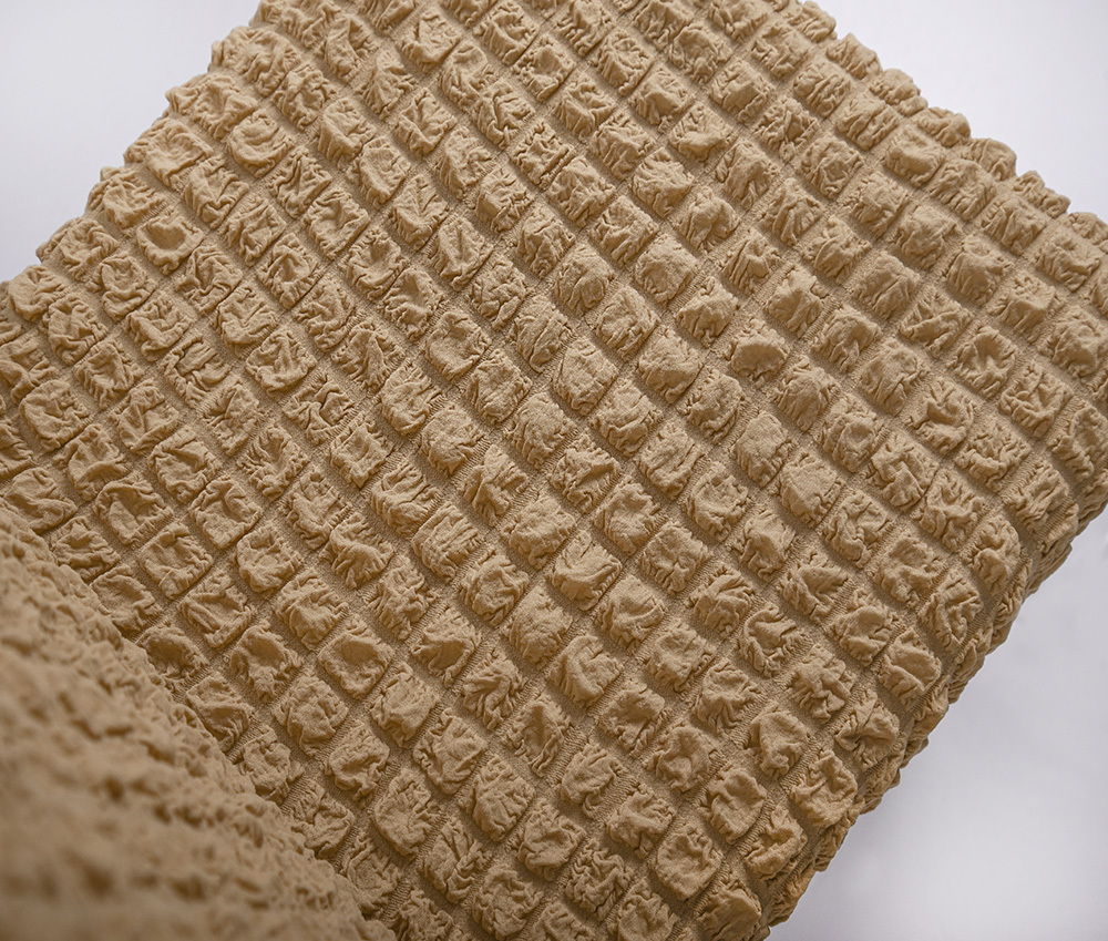 Чехол на стул без оборки со спинкой, цвет Медовый, Набор 4 шт.