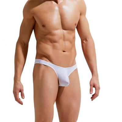 Хлопковые мужские трусы-бразилиана Modern Essentials Brazilian Slip (Размер: S) (Цвет: белый)