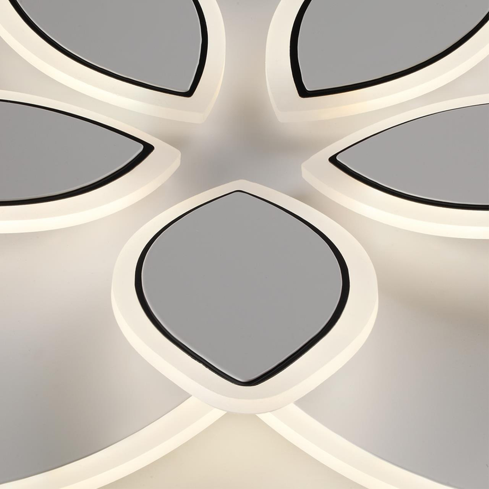 8014/75CL LEDIO LN25 белый/белый металл/акрилл Потолочный светильник LED 75W 220V 3000-6000K LOTUS