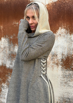 Платье Assasin / oversize/ металик