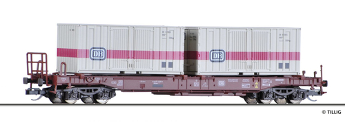 4-х осная платформа с 2-мя контейнерами, DB, Ep.IV