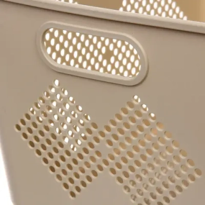 Корзина для хранения универсальная «БИРСТАД», цвет бежевый, 34*25*17,5см