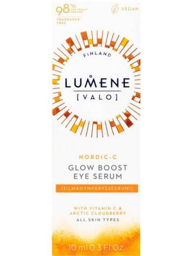 Lumene Glow Boost Eye Serum Подсвечивающая сыворка с витамином С для кожи вокруг глаз