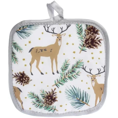 Прихватка в наборе с варежкой «Северный Олень», 17,5*17,5 см и 27*17 см