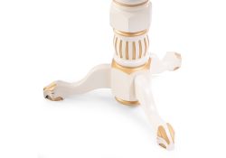 Журнальный столик Бернард 70х63 крем с золотой патиной