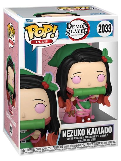 Фигурка Funko POP! Plus Demon Slayer Nezuko Kamado (Holiday) (2033) 86775 / Фигурка Фанко ПОП! по мотивам аниме "Клинок, рассекающий демонов", Незуко Камадо