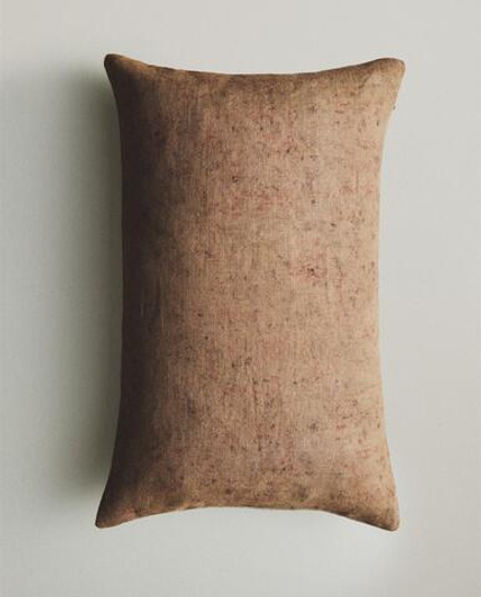 Zara Home наволочка декоративная из льна, светло-бежевый, 40x60 см · 6346/008