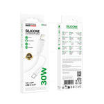 Borofone BX123 PD30W силиконовый зарядный дата кабель Type-C на Lightning