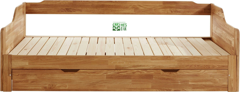 Кровать тахта из массива дуба Стелла