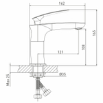 Смеситель для раковины 26k MIXLINE ML21-04 "Elegant" "АКЦИЯ"