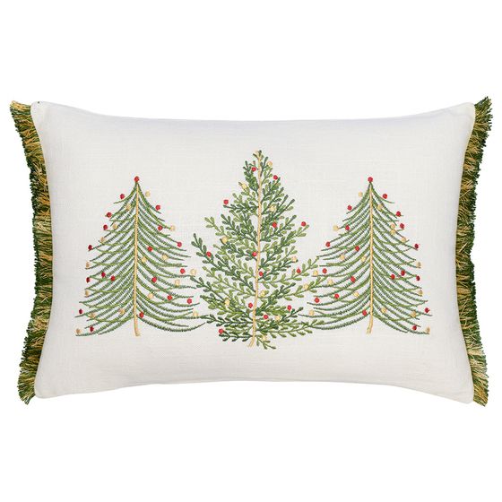 Подушка декоративная с вышивкой christmas tree из коллекции new year essential, 30х45 см