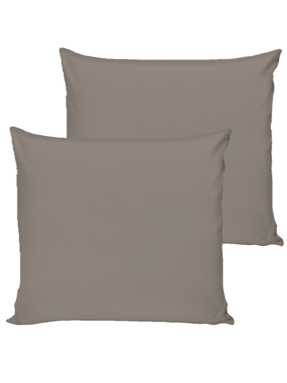 Наволочка комплект 2шт Полисатин Simple House "Теплый серый" 70x70 см