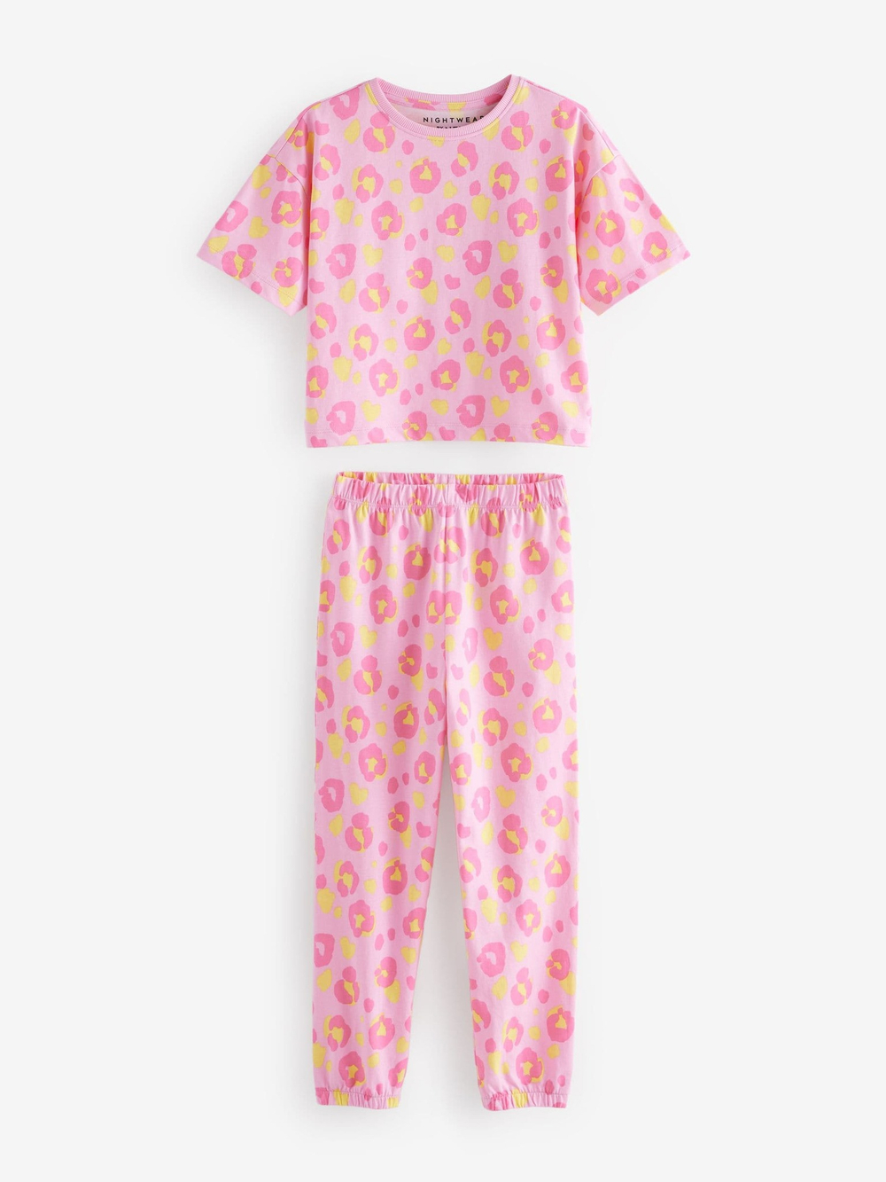 Пижама для девочки Next E31-745, 3 шт., Голубой, Светло-желтый, Розовый