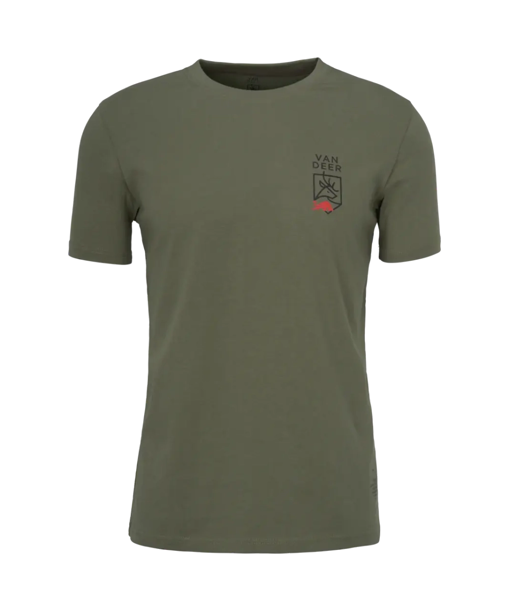 VAN DEER футболка Logo Shirt khaki