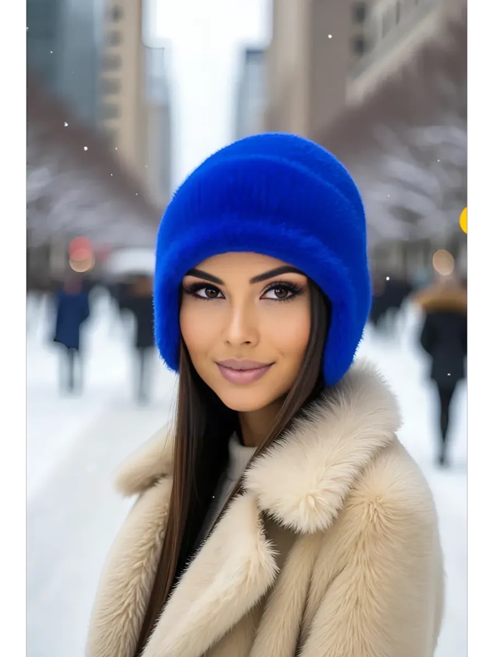 шапка ушанка зимняя пушистая