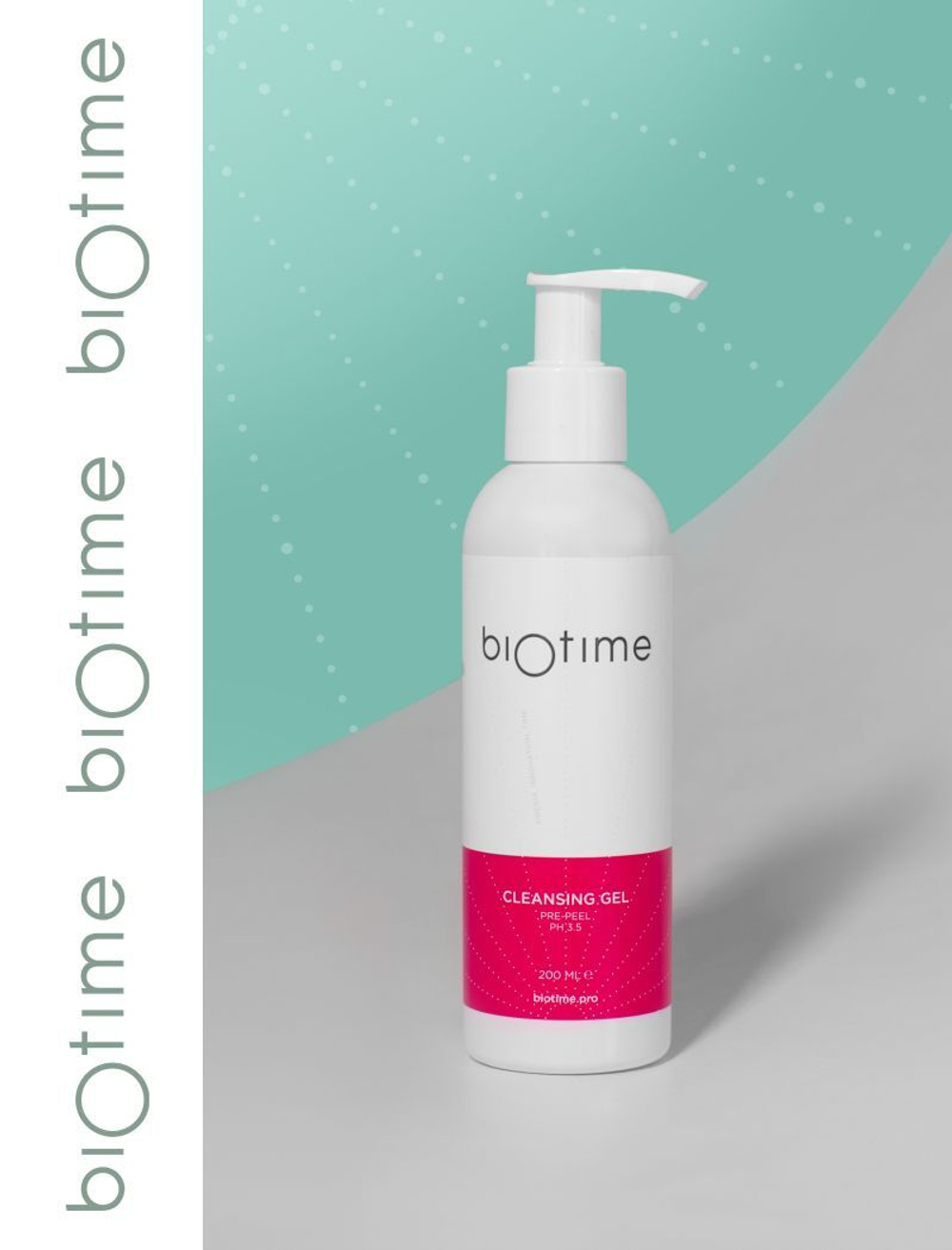 CLEANSING GEL BIOTIME - Предпилинговый гель для умывания pH 3.8 +- 0.3, 200 мл